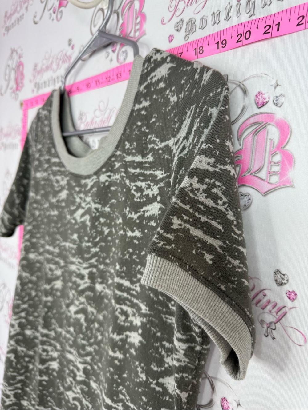 Lole dress Olive Green & Cream Marbled Knit Tee - Picture 4 of 11